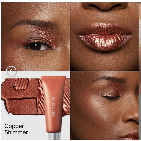 Haus Labs Lady Gaga Hy-Power Pigment Paint Copper Shimmer NEW - Picture 2 of 4